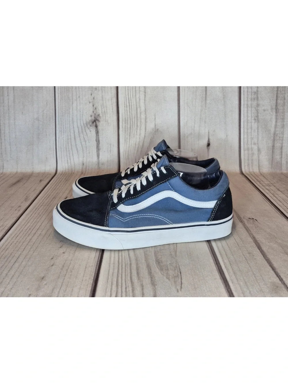 Vans Off The Wall Old Skool Men's Size 12 Black Suede Skateboarding Shoes